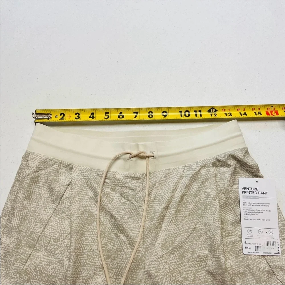 Athleta Venture Printed Pant-Vipor Grey-Size 2-NWT
